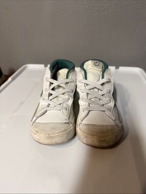 Nike White Kids Sneakers with Teal Interior